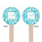 Lace Wooden 6" Stir Stick - Round - Double Sided - Front & Back
