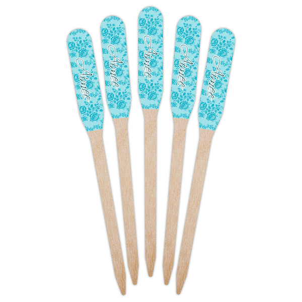 Lace Wooden Food Pick - Paddle - Fan View