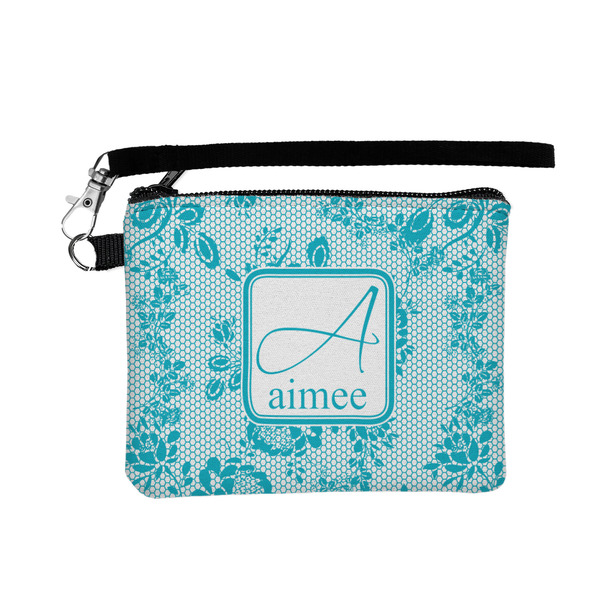 Custom Lace Wristlet ID Case w/ Name and Initial