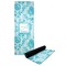 Lace Yoga Mat with Black Rubber Back Full Print View