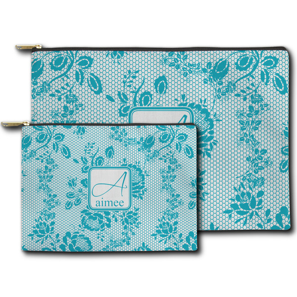 Lace Zippered Pouches - Size Comparison