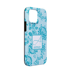 Lace iPhone Case - Rubber Lined - iPhone 13 Mini (Personalized)