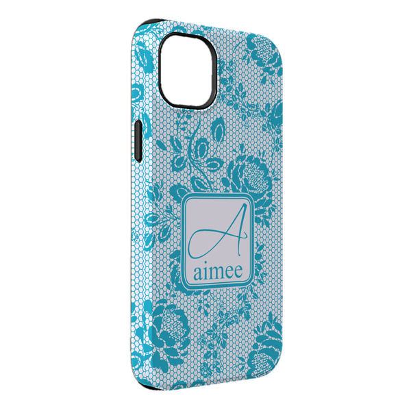 Custom Lace iPhone Case - Rubber Lined - iPhone 14 Plus (Personalized)