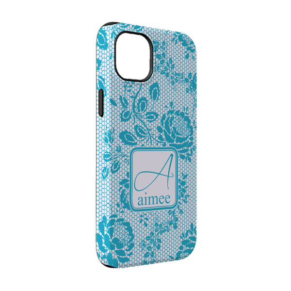 Custom Lace iPhone Case - Rubber Lined - iPhone 14 Pro (Personalized)