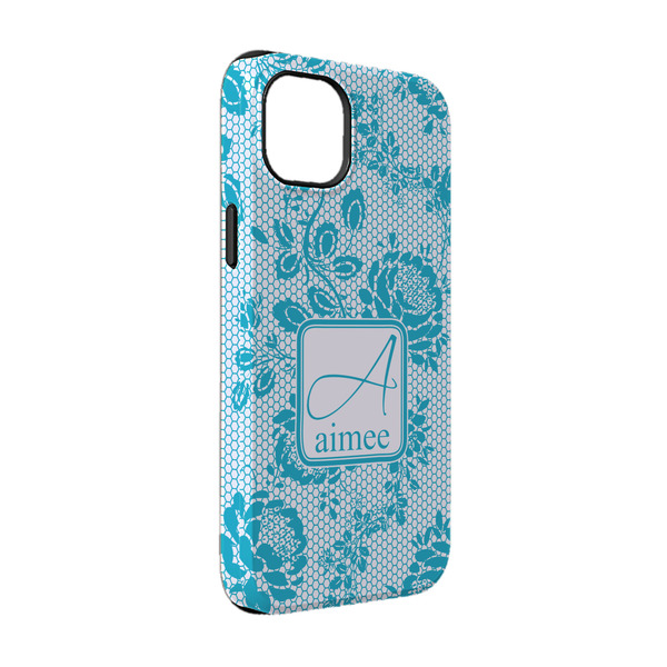 Custom Lace iPhone Case - Rubber Lined - iPhone 14 (Personalized)