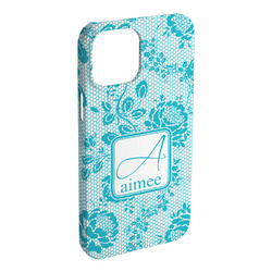 Lace iPhone Case - Plastic - iPhone 15 Plus (Personalized)