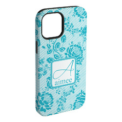 Lace iPhone Case - Rubber Lined - iPhone 15 Plus (Personalized)
