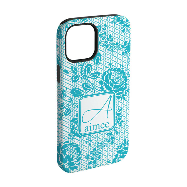 Custom Lace iPhone Case - Rubber Lined - iPhone 15 Pro (Personalized)