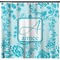 Teal Lace Shower Curtain