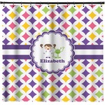 Girls Astronaut Shower Curtain (Personalized)