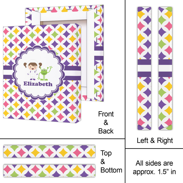 Girls Astronaut 11x14 - Canvas Print - Approval