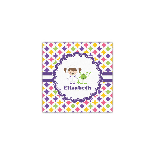 Girls Astronaut 12x12 - Canvas Print - Front View