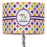 Girls Astronaut 16" Drum Lamp Shade - Fabric (Personalized)