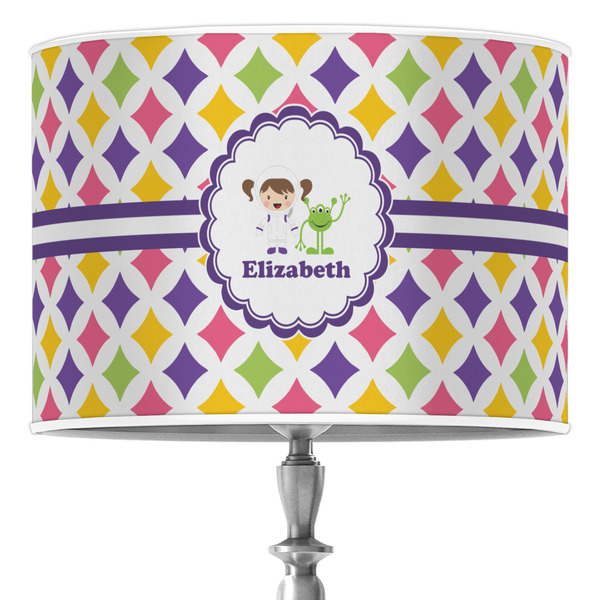 Custom Girls Astronaut Drum Lamp Shade (Personalized)