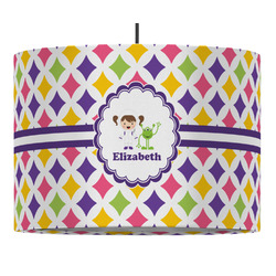 Girls Astronaut Drum Pendant Lamp (Personalized)