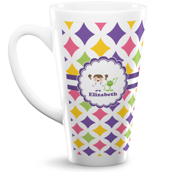 Custom Girls Astronaut Latte Mug (Personalized)