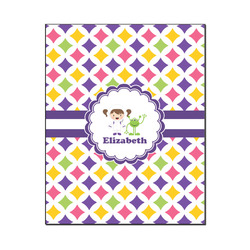 Girls Astronaut Wood Print - 16x20 (Personalized)