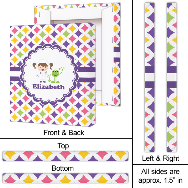 Girls Astronaut 20x24 - Canvas Print - Approval