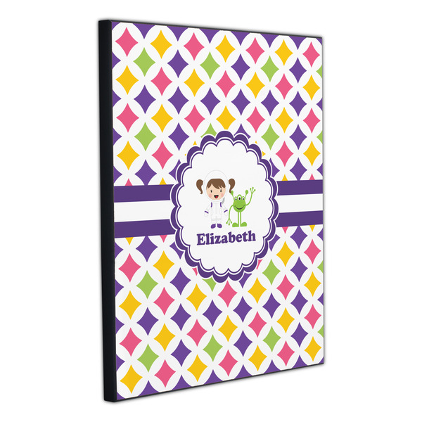 Girls Astronaut 20x24 Wood Print - Angle View