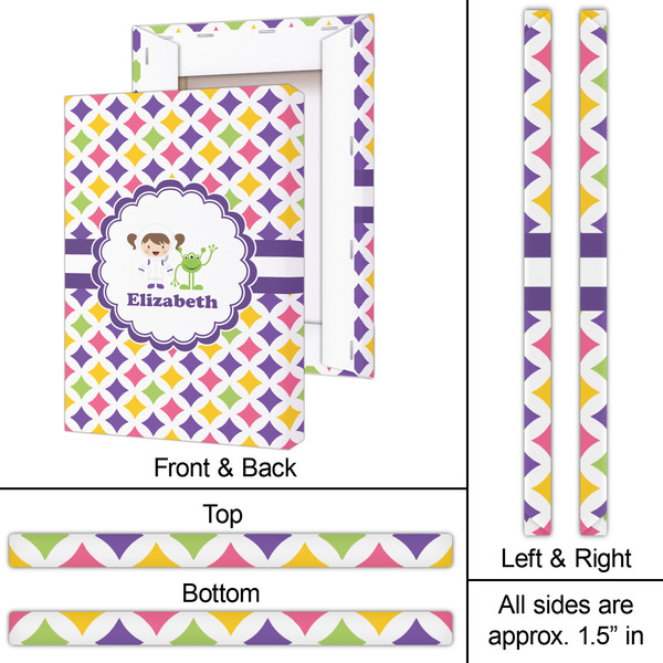 Girls Astronaut 20x30 - Canvas Print - Approval