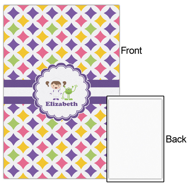 Girls Astronaut 20x30 - Matte Poster - Front & Back