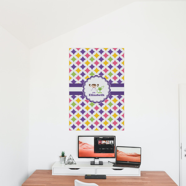 Girls Astronaut 24x36 - Matte Poster - On the Wall