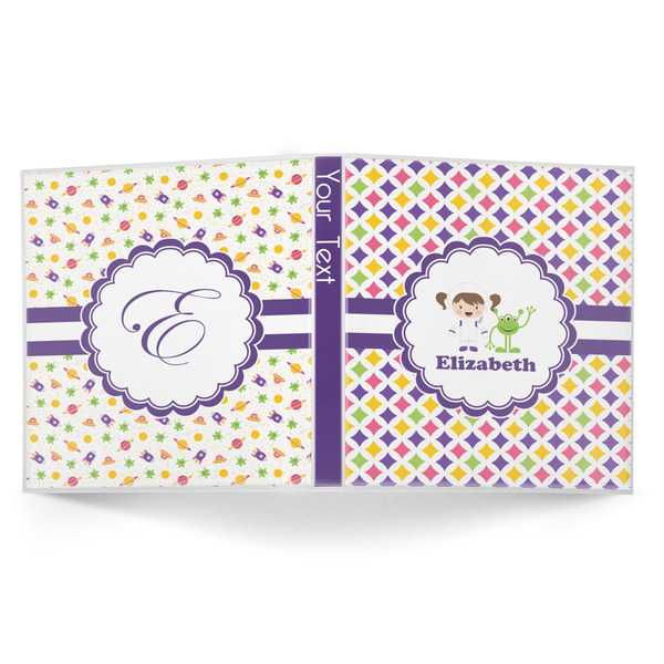 Girls Astronaut 3-Ring Binder Approval- 1in