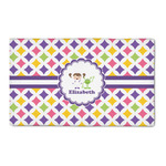 Girls Astronaut 3' x 5' Patio Rug (Personalized)