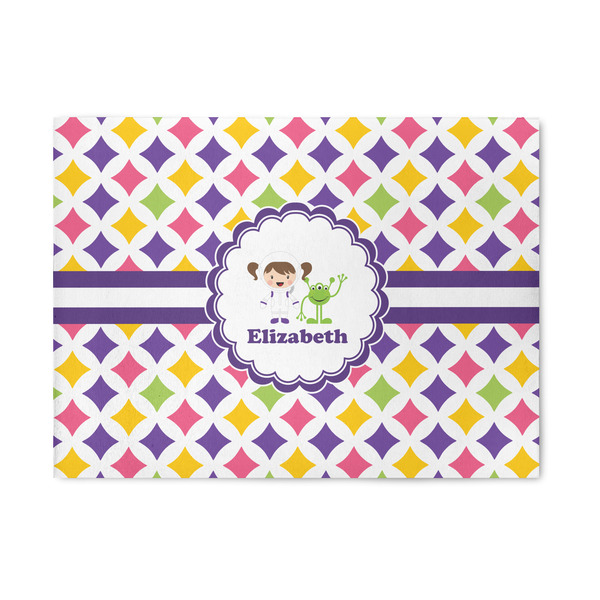 Custom Girls Astronaut Area Rug (Personalized)