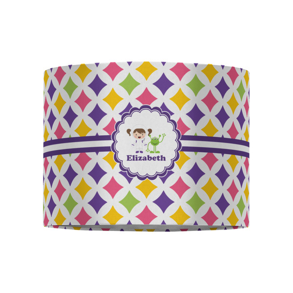 Girls Astronaut 8" Drum Lampshade - FRONT (Fabric)