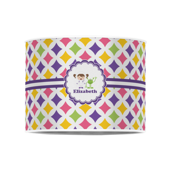 Girls Astronaut 8" Drum Lampshade - FRONT (Poly Film)