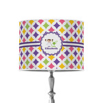 Girls Astronaut 8" Drum Lamp Shade - Poly-film (Personalized)