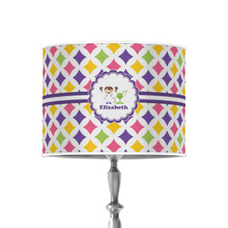 Girls Astronaut 8" Drum Lamp Shade - Poly-film (Personalized)