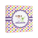 Girls Astronaut Canvas Print - 8x8 (Personalized)