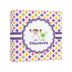 Girls Astronaut Canvas Print - 8x8 (Personalized)