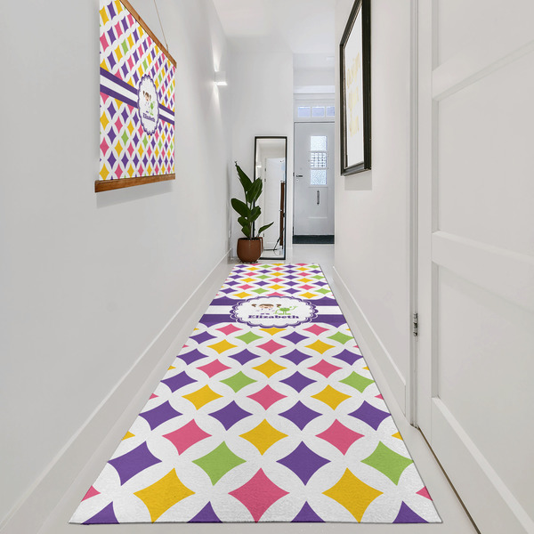 Girls Astronaut Area Rug Sizes - In Context (vertical)