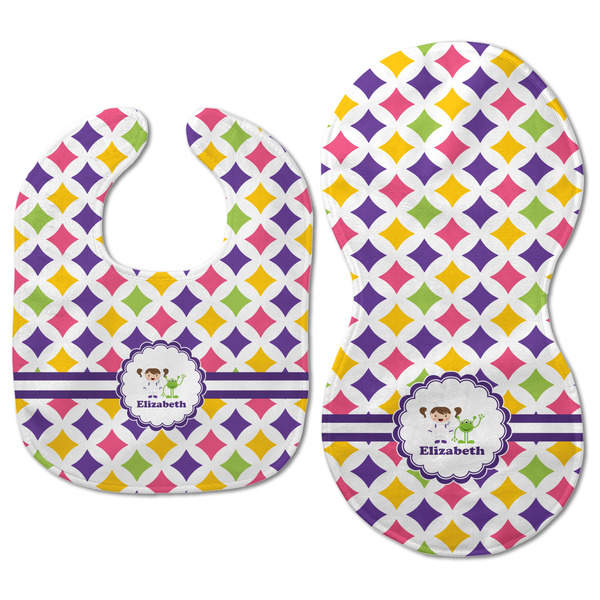 Girls Astronaut Baby Bib & Burp Set - Approval (new bib & burp)