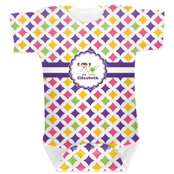 Custom Girls Astronaut Baby Bodysuit (Personalized)
