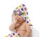 Girls Astronaut Baby Hooded Towel on Child