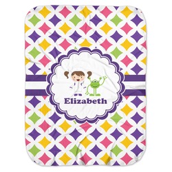 Girls Astronaut Baby Swaddling Blanket (Personalized)