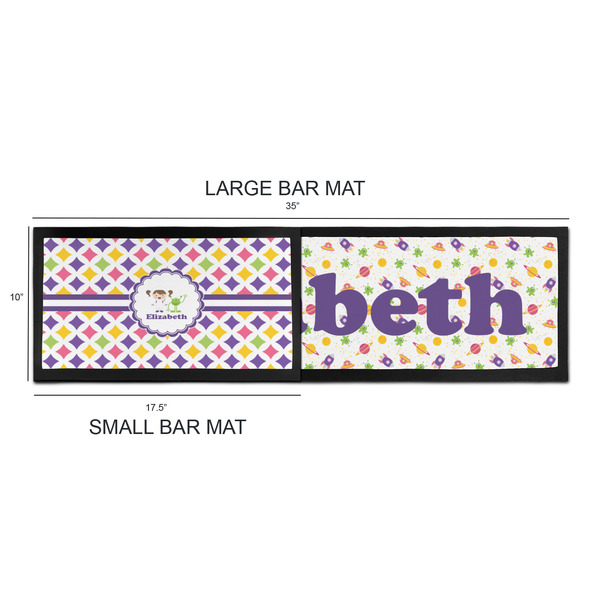 Girls Astronaut Bar Mats - Sizing Chart