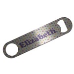 Girls Astronaut Bar Bottle Opener - Silver w/ Name or Text