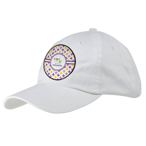 Custom Girls Astronaut Baseball Cap - White (Personalized)
