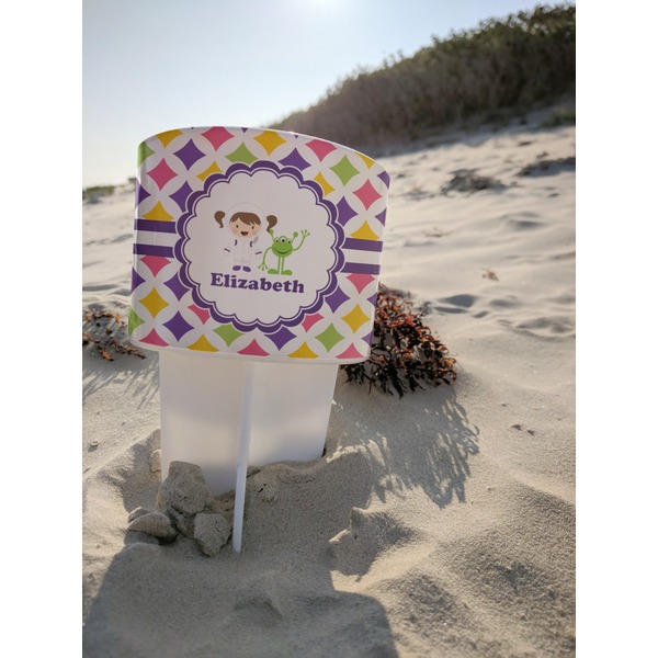 Girls Astronaut Beach Spiker white on beach with sand