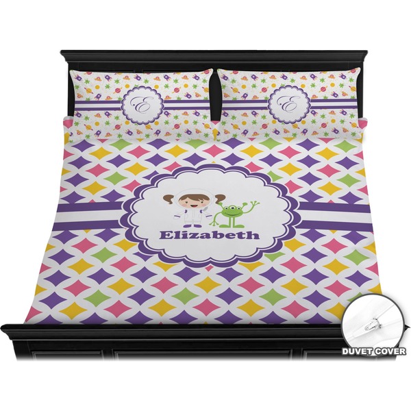 Girls Astronaut Bedding Set (King) - Duvet