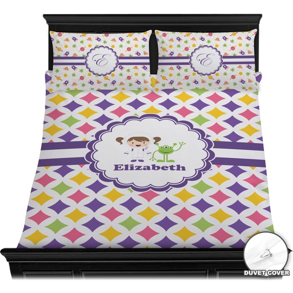 Girls Astronaut Bedding Set (Queen) - Duvet