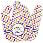 Girls Astronaut Baby Bib w/ Name or Text