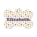 Girls Astronaut Bone Shaped Dog ID Tag - Small (Personalized)