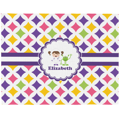 Girls Astronaut Woven Fabric Placemat - Twill w/ Name or Text