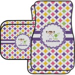 Girls Astronaut Car Floor Mats Set - 2 Front & 2 Back (Personalized)